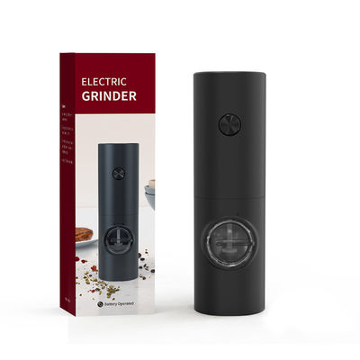 qualità  Black Electric Pepper Grinder With Easy Refill ABS Stainless Steel 70ml Capacity fabbrica
